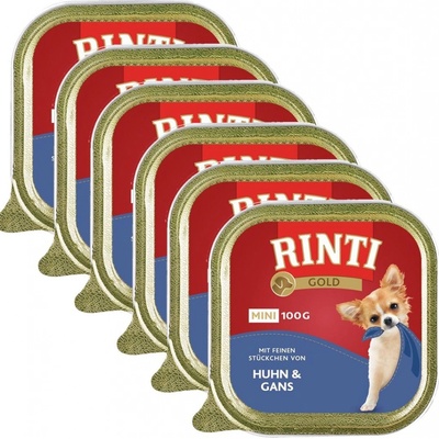 Rinti Gold Mini Adult Dog kura a hus 6 x 100 g
