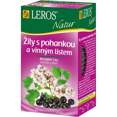 Leros NATUR Žíly s pohankou a vinným listem 20 x 2 g