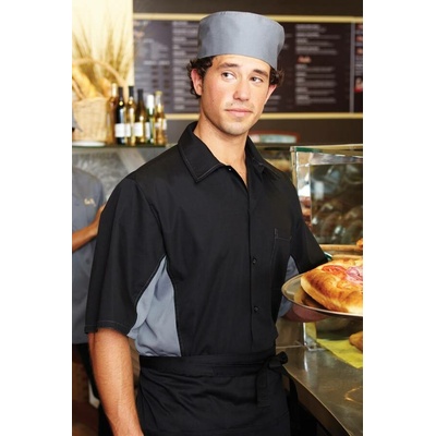 Chef Works pánská číšnická košile černá-šedá
