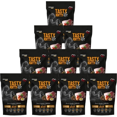Tasty Dogs Life Junior kačica v želé miske 10 x 150 g