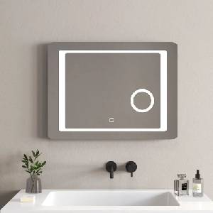 Inter Ceramic Огледало с осветление Inter Ceramic, правоъгълно, 80x60 см (1596 LED)