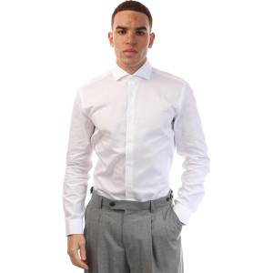 HUGO BOSS Риза с дълъг ръкав Boss Men's Long Sleeve Oxford Shirt - White - sportihobi - 170,14 лв