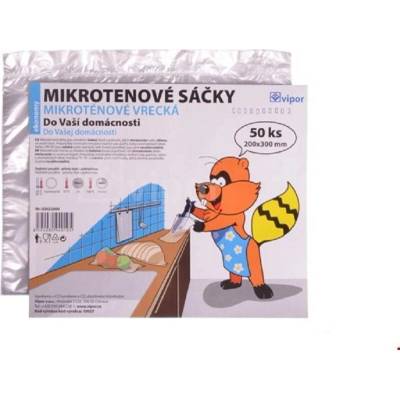 Mikroténový sáček 20 x 30 cm/6 mc (50 ks) granitol - balené