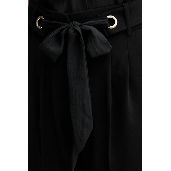 Morgan Панталон Morgan PROBY. F в черно със стандартна кройка, с висока талия PROBY. F (PROBY.F)