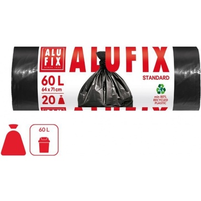 Alufix HDPE 60 l 15 µm 20ks černé