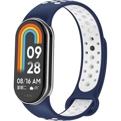 Eternico Sporty na Xiaomi Smart Band 8/9 aqua blue and white APW-XMI8SP-ABW