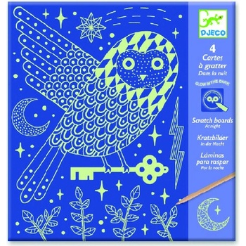 Djeco Vyškrabávací obrázek Noční život