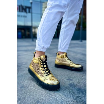 Chekich Мъжки боти с връзки ch973 - Златисти #385141 (385141_Златист)