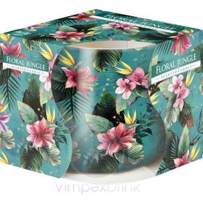Ароматна свещ Bispol Aura - Floral Jungle, 100 g (sn71s-57)