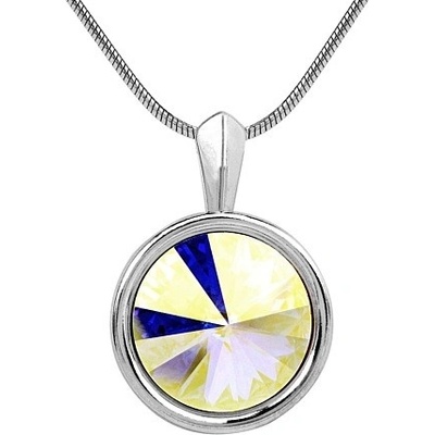 SILVEGO stříbrný přívěsek s AB krystalem Swarovski rivoli VSW032P