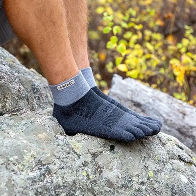 Injinji Trail Midweight Mini-Crew Granite