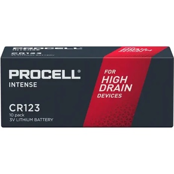 Image 1 of Duracell Батерия литиева индустриална cr123 3v 10 бр. в опаковка procell intense duracell /цена за 10 бр. батерии/ (procell-cr123-int-10pk)