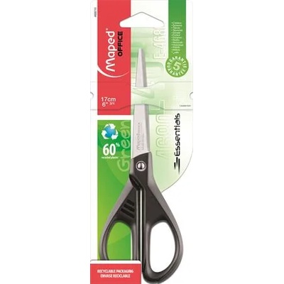 Maped Офис ножица, 17 см, MAPED "Essentials Green" 468010 (468010)