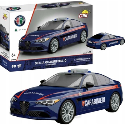 Cobi 24654 Alfa Romeo Giulia Quadrifoglio Carabinieri, 1:35, 99 k