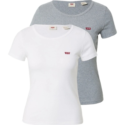 Levi's Тениска '2Pack Crewneck Tee' сиво, бяло, размер XS