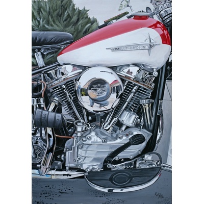 Obraz - Harley Davidson Pan-Hery (plátno 120x80 cm)