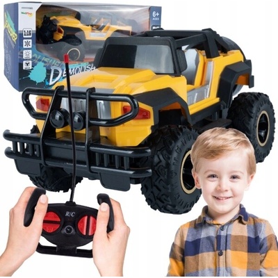 MalPlay Terénne vozidlo JEEP na diaľkové ovládanie 1:16 žltý