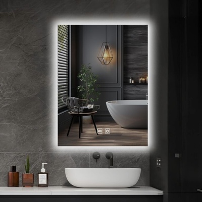 IREDA Koupelnové zrcadlo s LED osvětlením 70 x 50 cm 92031 – Hledejceny.cz