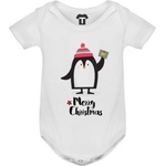  Бебешко боди Merry Christmas Penguin Girl
