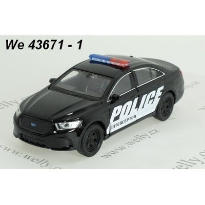 Welly Ford Interceptor Police code 43671 modely aut černá 1:34