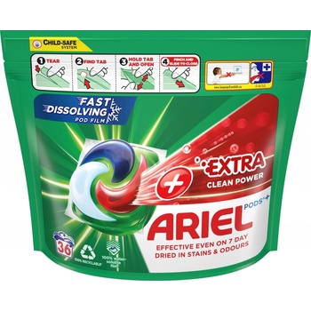 Ariel +Extra clean kapsule 36 PD