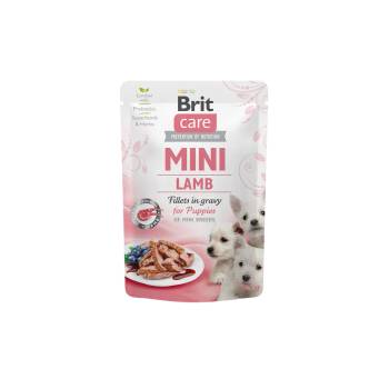 Brit Care Mini Lamb fillets in gravy for puppies-агнешки филенца в сос за подрастващи, 85gr