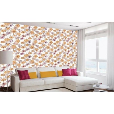 DIMEX ART Луксозна флизелинова тапета оранжев флорален модел