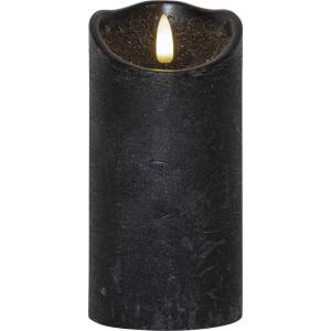Star Trading LED свещ от черен восък, височина 15 см Flamme Rustic - Star Trading (061-18)
