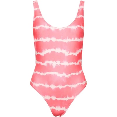 Superdry Бански костюм Superdry Code Tie Dye swimsuit - Pink (Tie Dye Pink)