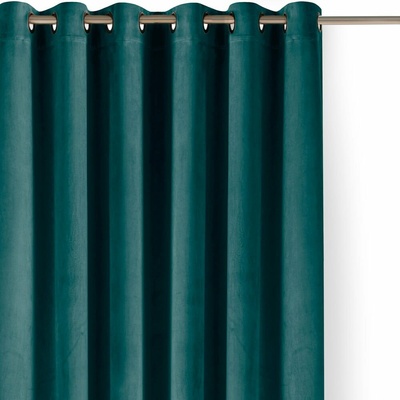 Zamatový dimout záves v petrolejovej farbe 265x270 cm Velto – Filumi