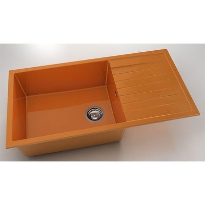 FAT Мивка Vanguard 230, Polymer marble, 16 Оранж, с включен сифон