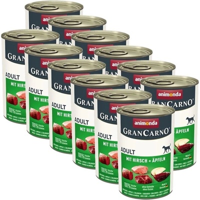 Animonda GranCarno Fleisch Adult jeleň a jablká 12 x 400 g