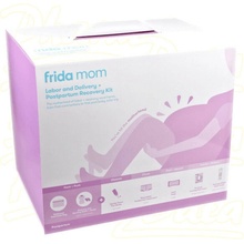 Frida Mom Velká sada do porodnice intimní sprška 1 ks + chladicí a absorpční vložky 4 ks + poporodní kalhotky 4 ks + zklidňující vlhčené ubrousky 24 ks + zklidňující pěna 150 ml + kojicí košile 1 ks