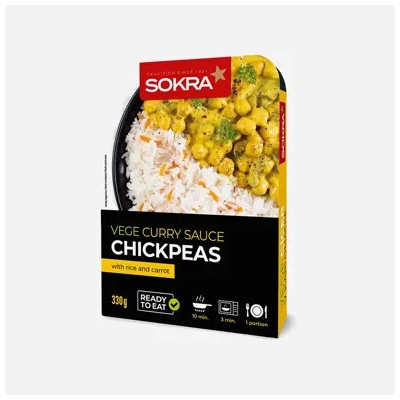 Sokra Vege cícer v karí omáčke s varenou ryžou 330 g