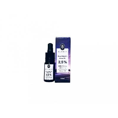 Hemnia Good Night's Sleep Konopný olej 2,5%, 250 mg CBN, 250 mg CBD, 10 ml