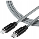 Tactical KP31195 Aramid extra pevný USB-C/Lighting MFI, 1m, sivý
