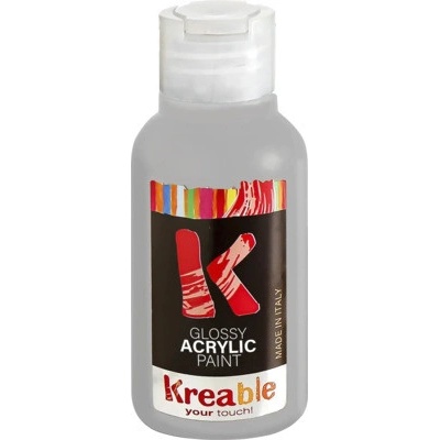 Akrylová barva 100 ml stříbrná