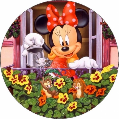 Jedlý papír Minnie zalévající květiny 19,5 cm - Pictu Hap – Hledejceny.cz