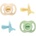 Tommee Tippee Ultra Light Stay Put 0-6 m биберон Boy 4 бр