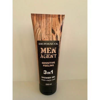 Dermacol Men Agent Sensitive Feeling sprchový gel 3 v 1 250 ml