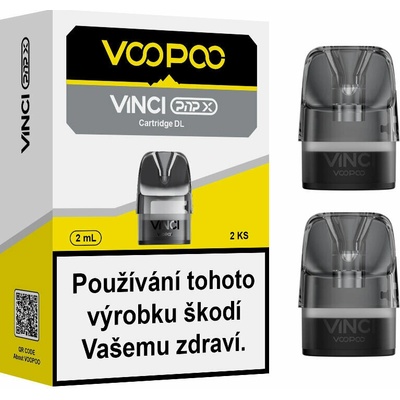 VooPoo Vinci PnP-X Pod 2ml cartridge prázdná 2ks styl potahu DTL