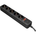 S-Link защита от пренапрежение - SPG3-J-5 (5 гнезда, макс. 4000 вата, 306 джаула, кабел 1, 5 м, черен) 13253 (13253)