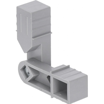 Plastová spojka - stavitelný rohový kus s úhlem až 270°, vhodný do profilu velikosti 20x20x1.5 mm