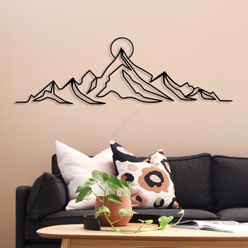 Asir Декорация за стена 119, 5x37 см планини метал (AS1970)
