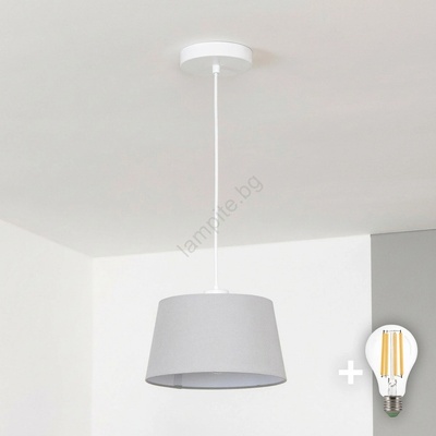 Brilagi - LED пендел на кабел CERIA 1xE27/40W/230V Ø 25 cm сив (BG3110)
