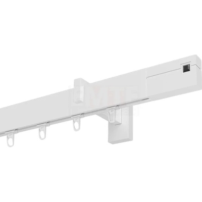Marcin Dekor Square Line garniža ČIERNY KRYŠTÁL biela jednoduchá 160 - 600 cm