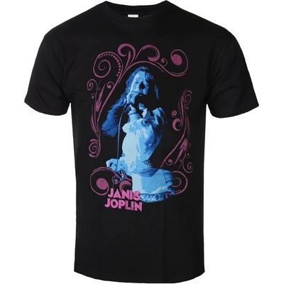 Metal ROCK OFF Janis Joplin Floral Frame černá