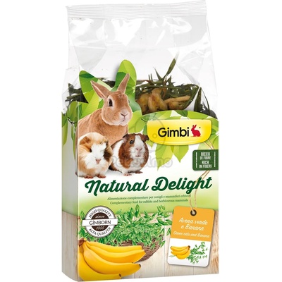Gimbi Natural Delight овесена трева и банан 100 г
