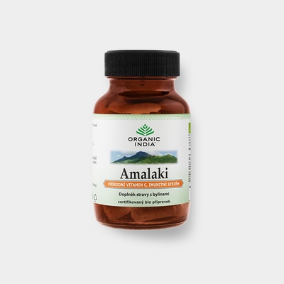 Organic India Amalaki Vitamín C antioxidant imunita 60 kapsúl