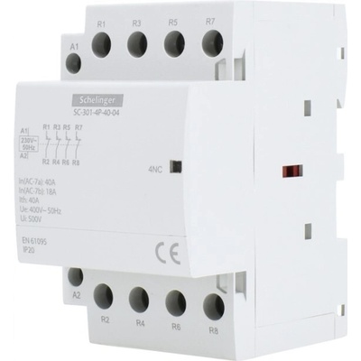 MODULÁRNÍ STYKAČ SC301 4P 40A TYP 40 (4NO + 0NC) SCHELINGER